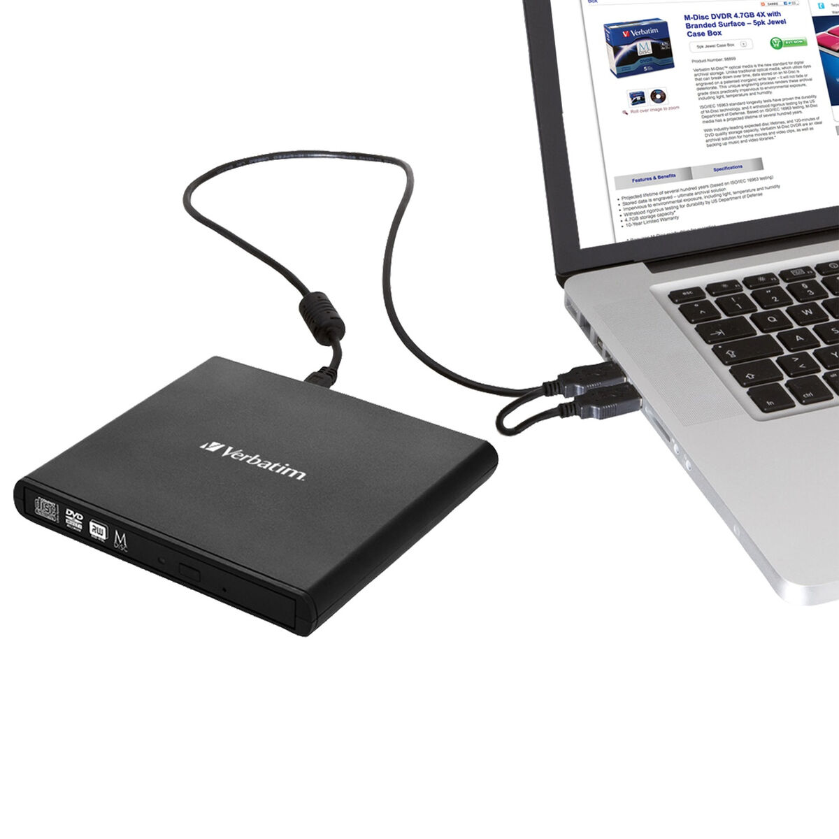 Extern inspelare Verbatim Slimline CD/DVD 24x - 2