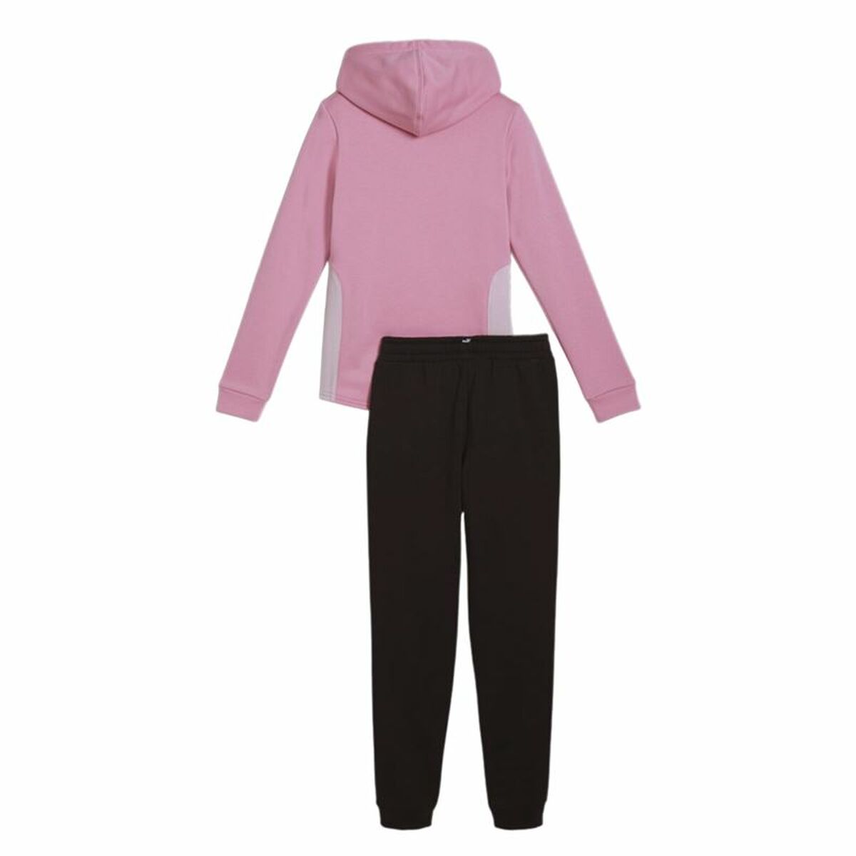 Träningsoverall, Barn Puma Hooded Sweat Suit Fleece Cl Svart Rosa 2 Delar - 2