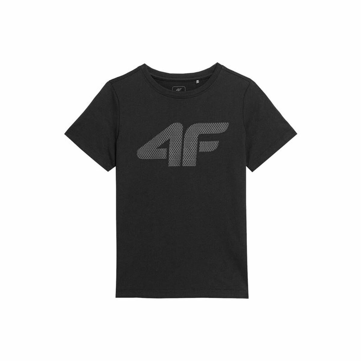 Barn T-shirt med kortärm 4F Melange Svart