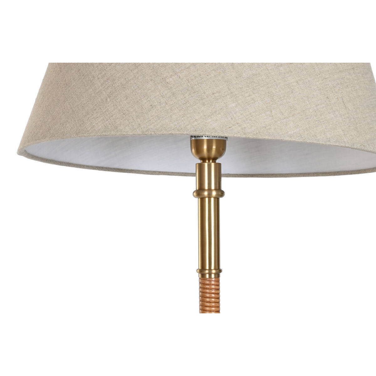 Golvlampa Home ESPRIT Beige Gyllene Naturell 50 W 220 V 42 x 42 x 154 cm - 3
