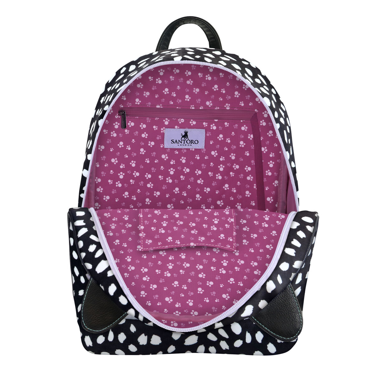 Ryggsäck Casual Gorjuss Smitten kitten Svart Vit (25,5 x 31 x 10 cm) - 5