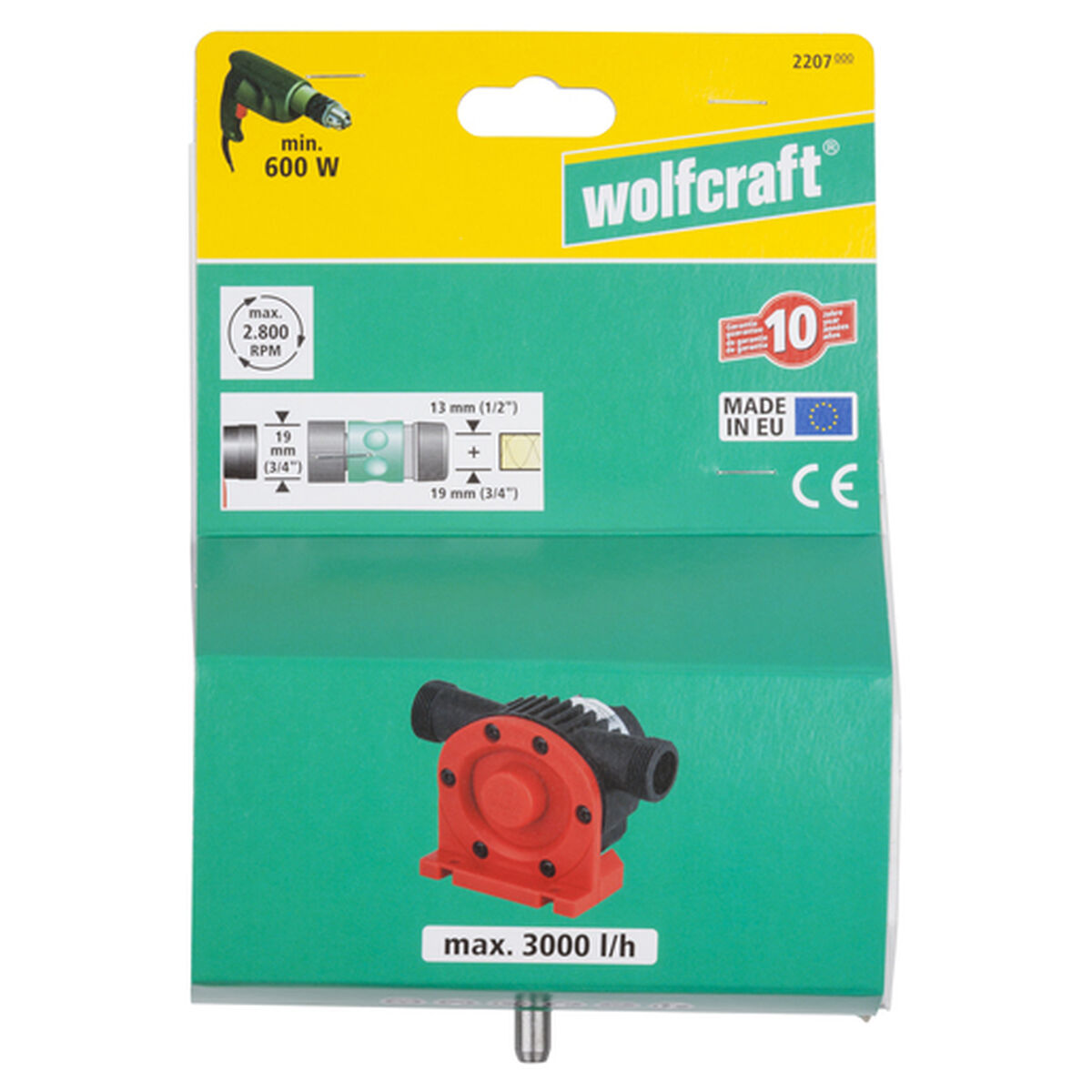 Vattenpump Wolfcraft 2207000 - 4