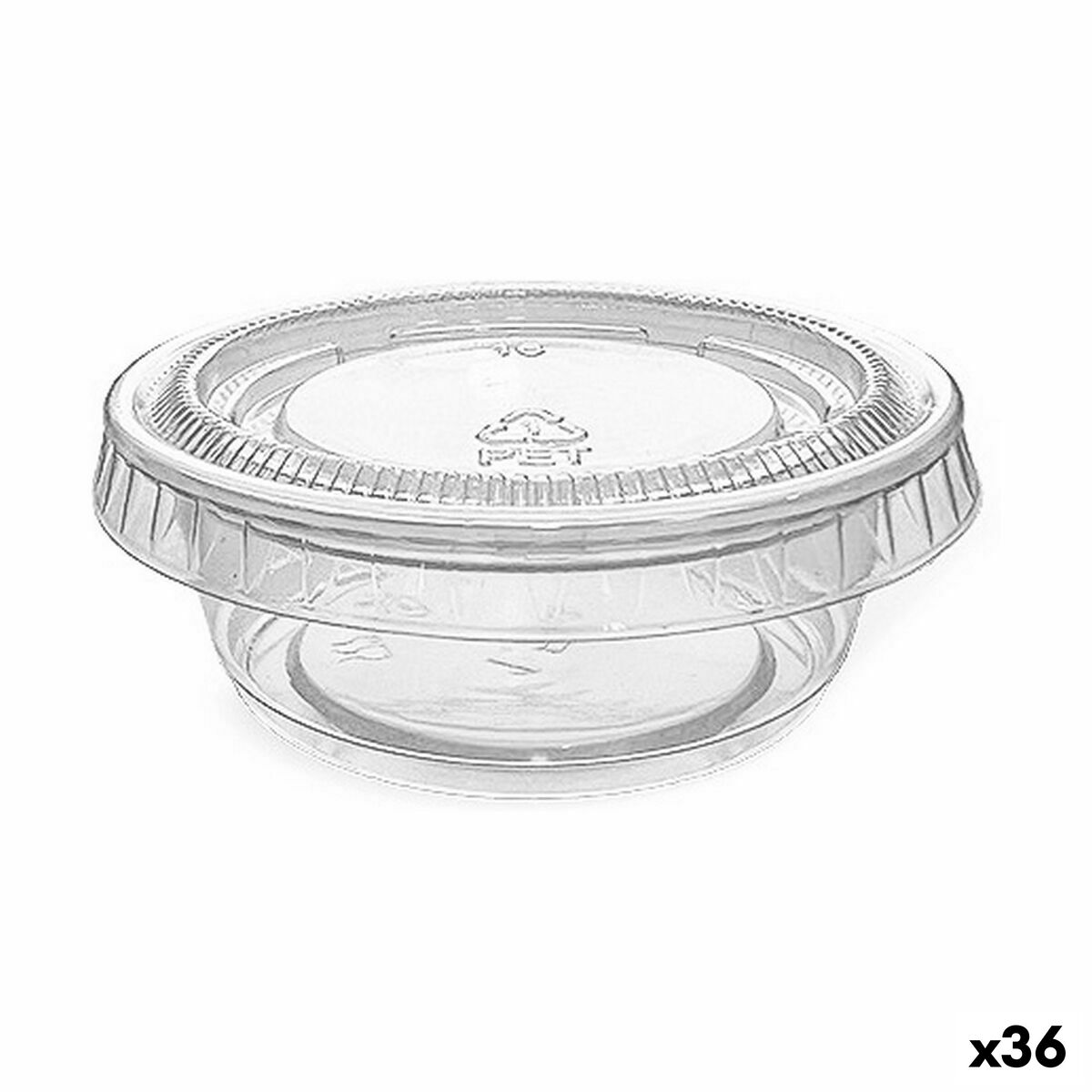 Set med återanvändbara skålar Algon Såser 10 Delar Plast 45 ml (36 antal)