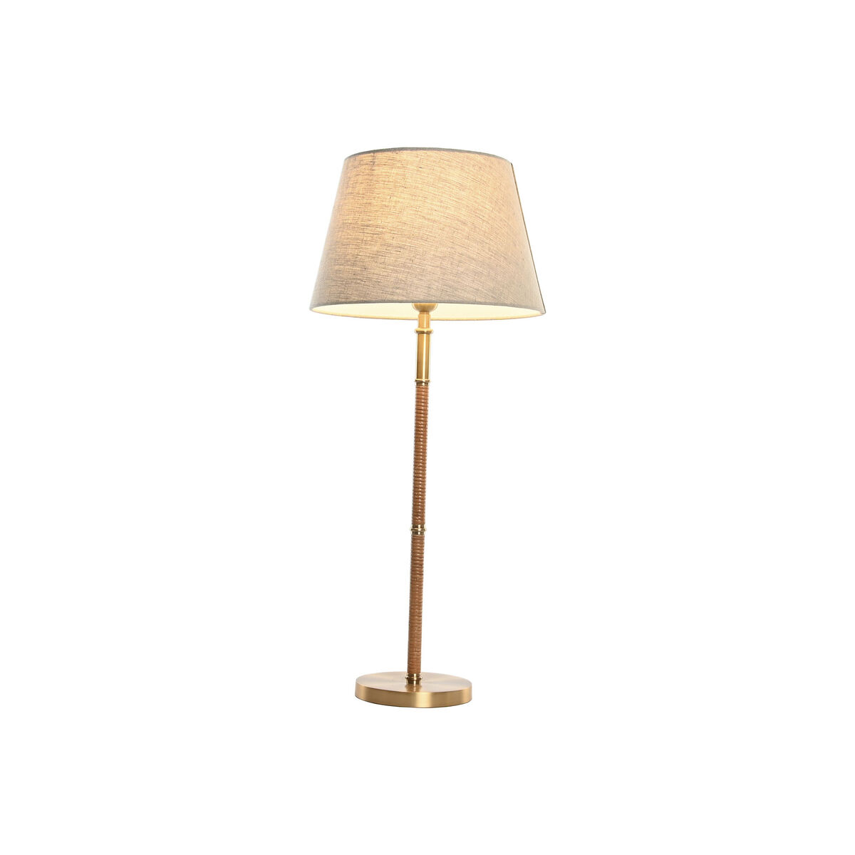 Bordslampa Home ESPRIT Beige Gyllene Naturell 50 W 220 V - 2