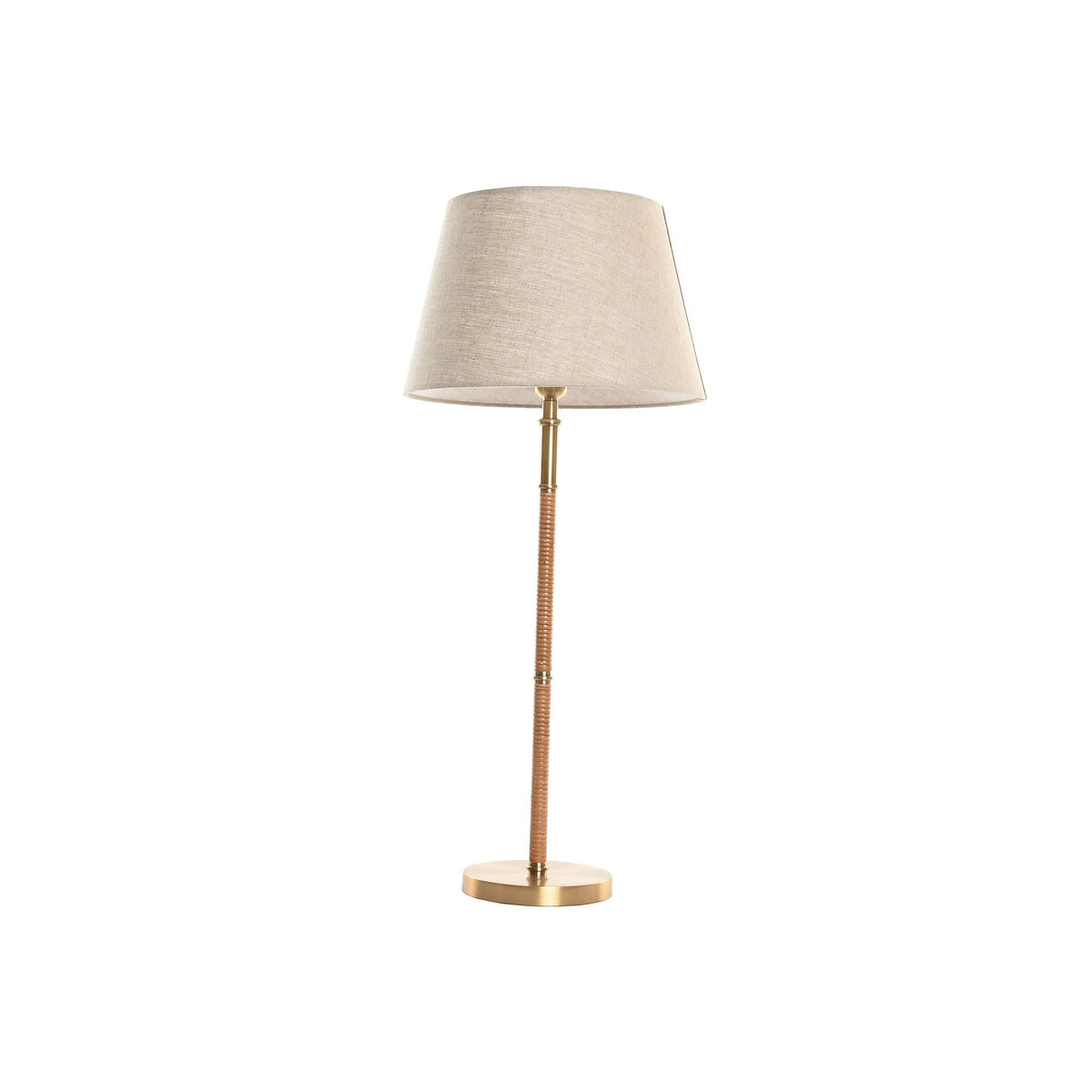 Bordslampa Home ESPRIT Beige Gyllene Naturell 50 W 220 V