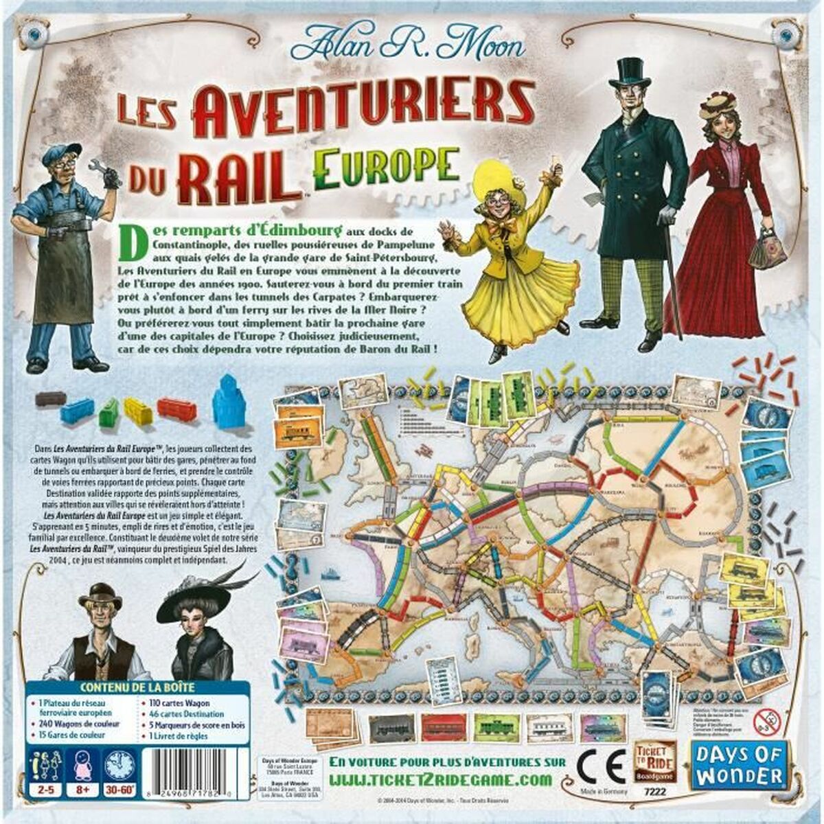 Sällskapsspel Asmodee The Adventurers of Rail Europe (FR) - 2