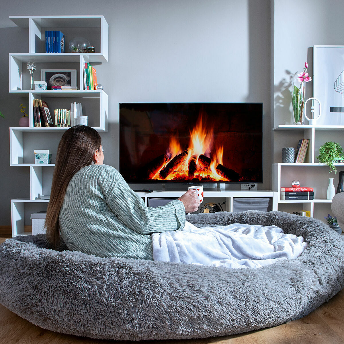 Hundsäng för människor | Human Dog Bed XXL InnovaGoods Grey - 7