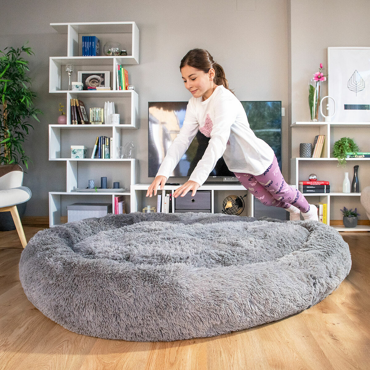 Hundsäng för människor | Human Dog Bed XXL InnovaGoods Grey - 23