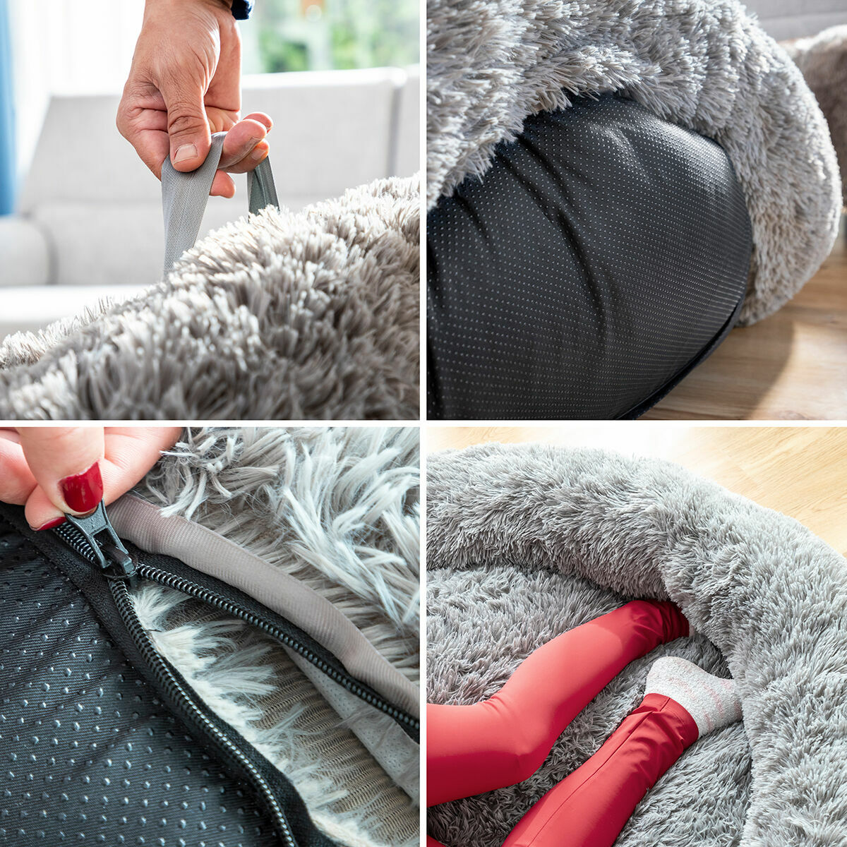 Hundsäng för människor | Human Dog Bed XXL InnovaGoods Grey - 8