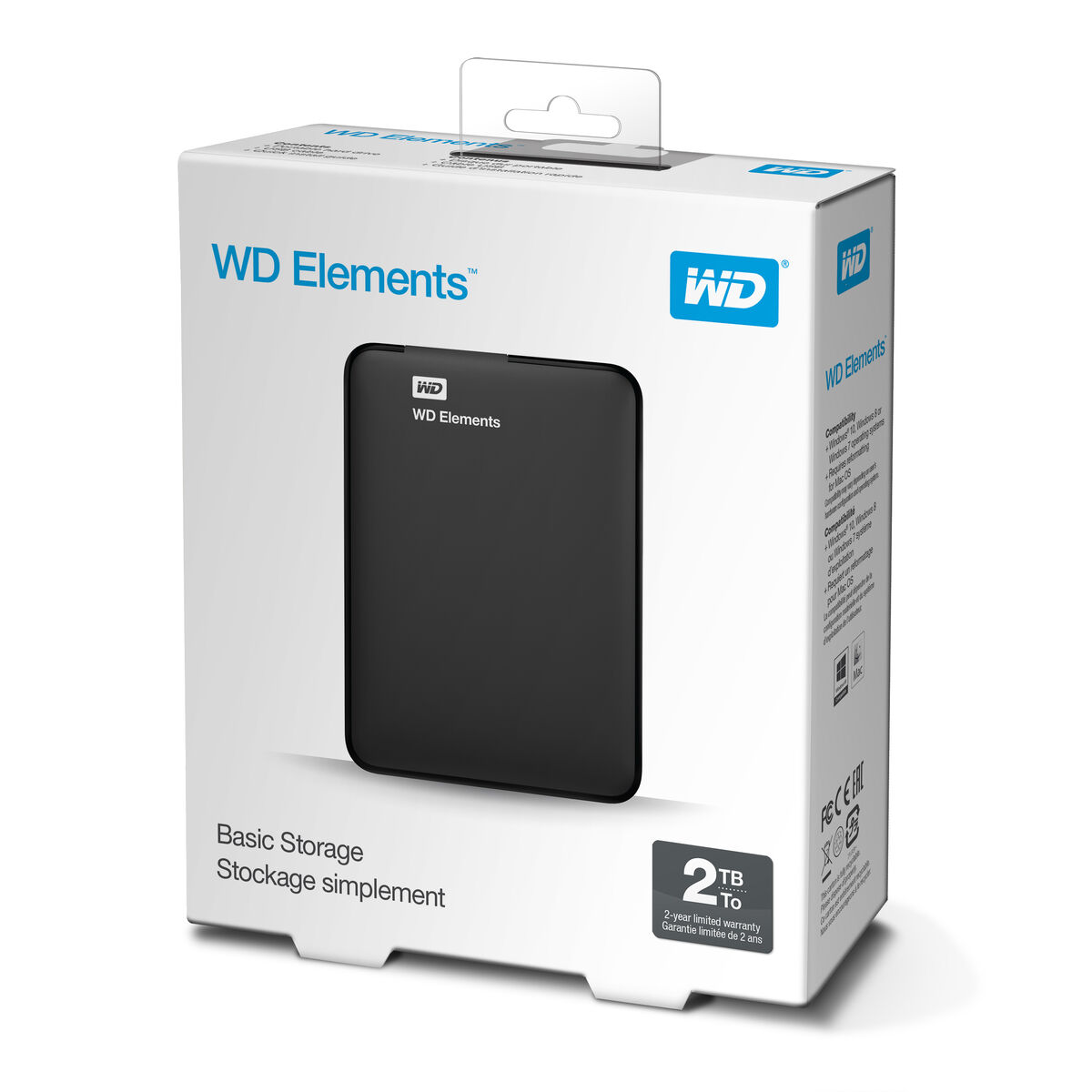 Extern Hårddisk Western Digital ELEMENTS 2 TB - 2
