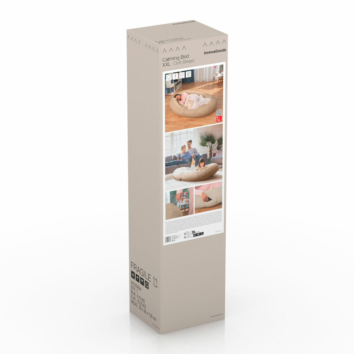 Hundsäng för människor | Human Dog Bed XXL InnovaGoods Beige - 2