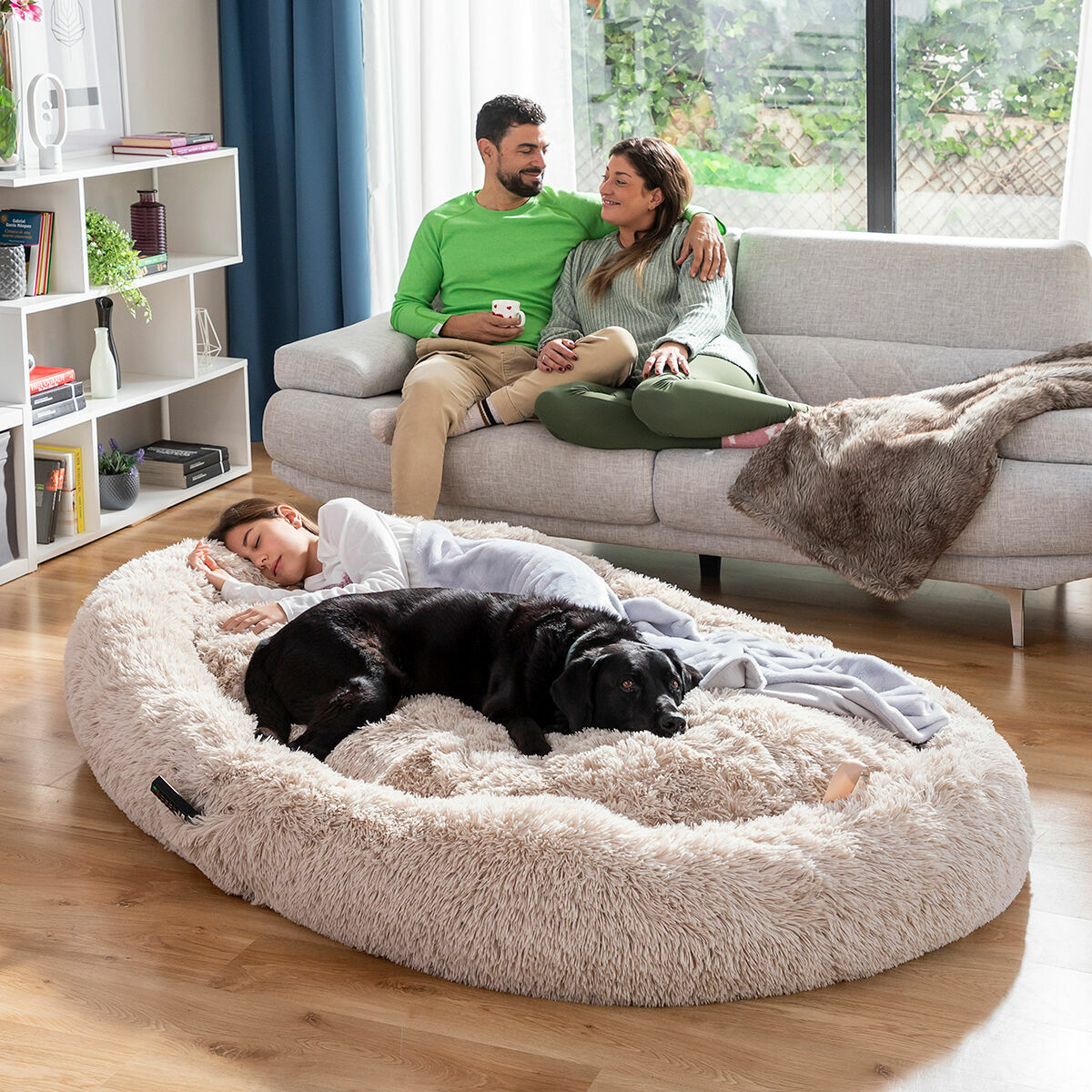 Hundsäng för människor | Human Dog Bed XXL InnovaGoods Beige - 15