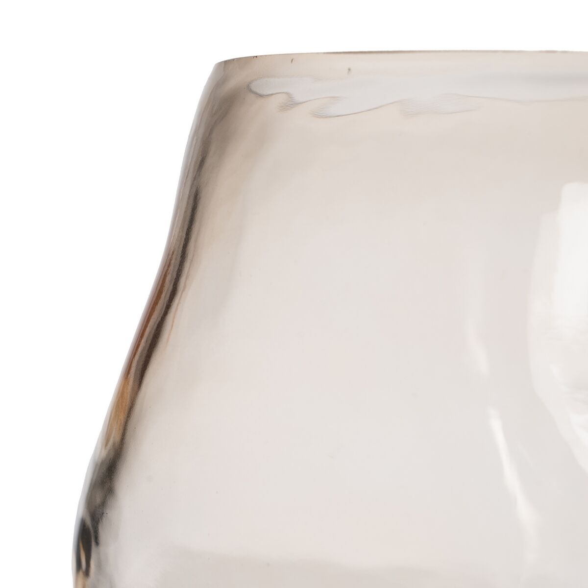 Vas Beige-brun (taupe) Glas 18 x 18 x 14,5 cm - 4