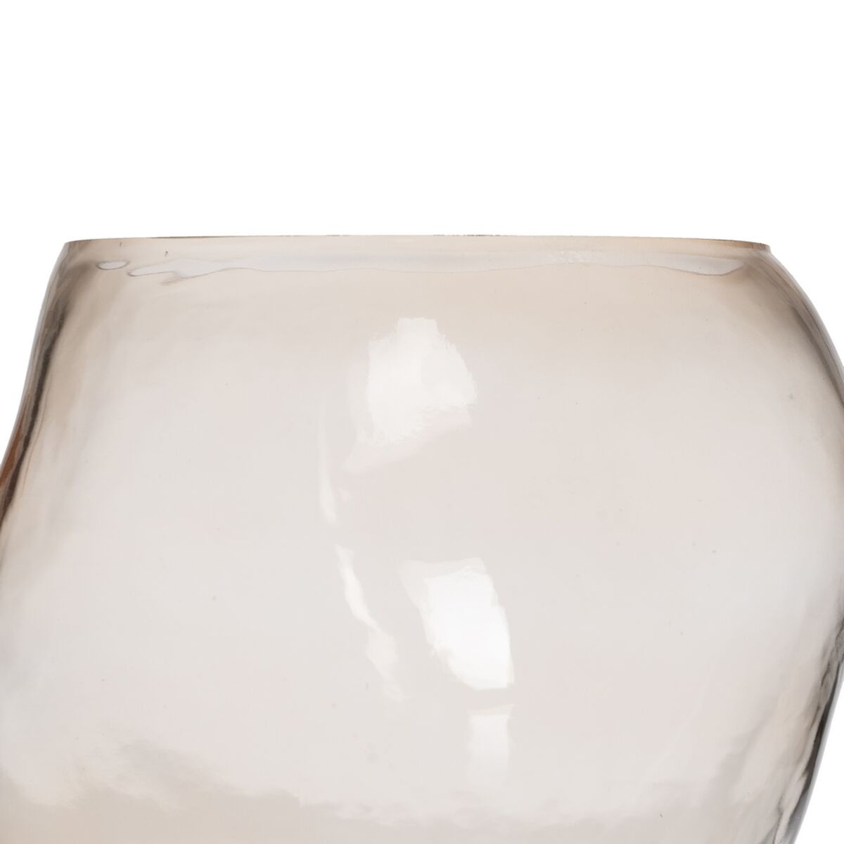 Vas Beige-brun (taupe) Glas 18 x 18 x 14,5 cm - 3
