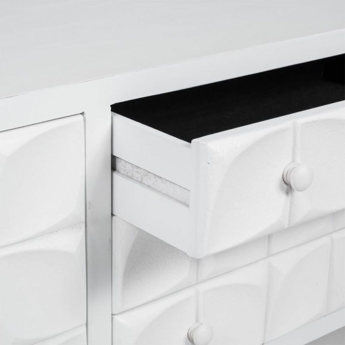 Flerfunktionslådor Alexandra House Living Vit Granträ Trä MDF 43 x 58 x 136 cm - 4