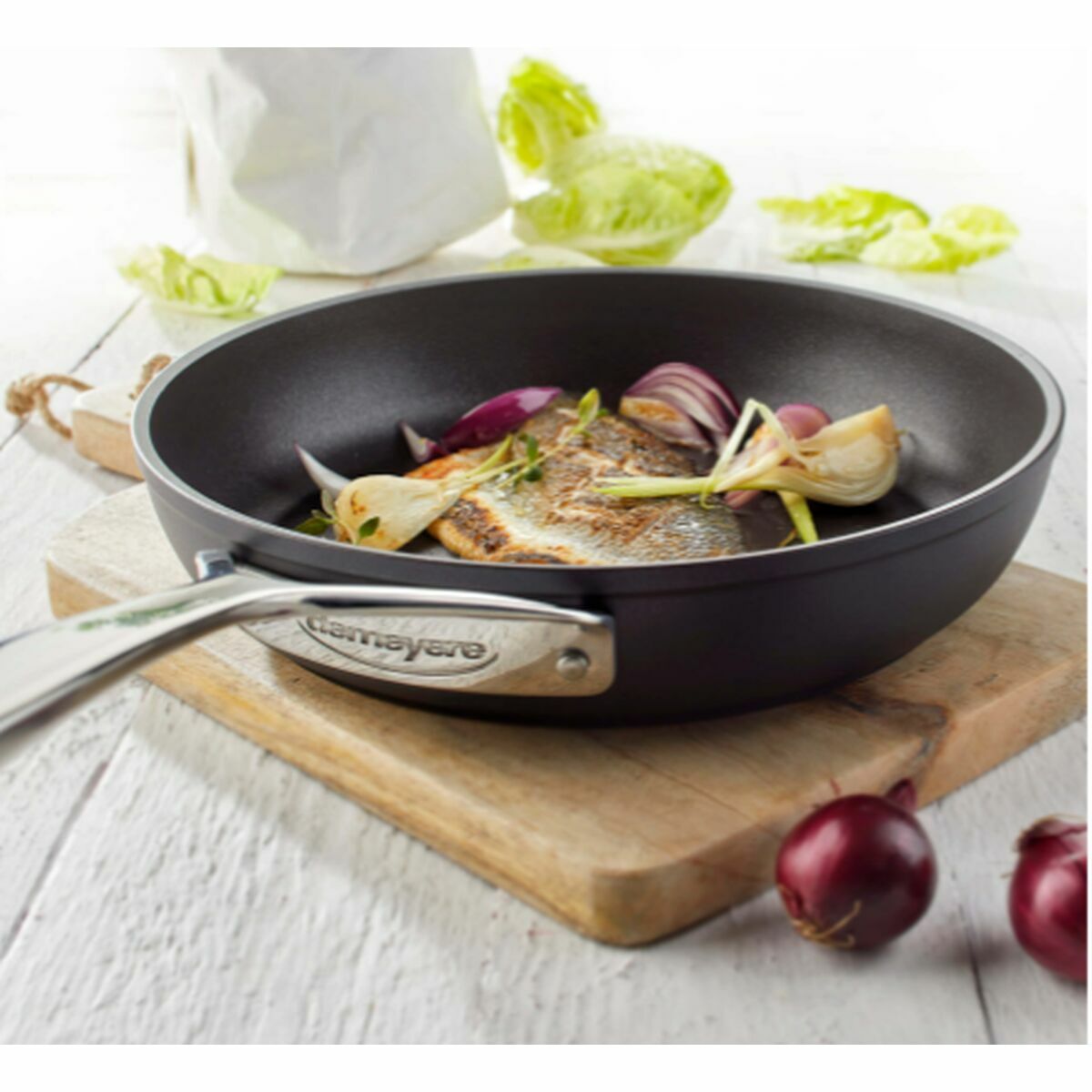 Stekpanna Demeyere 40851-048-0 Svart Aluminium Ø 28 cm - 3
