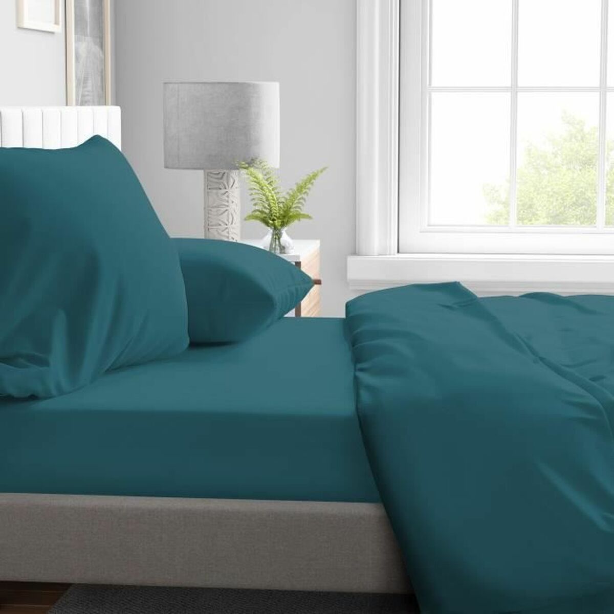 Inpassat underlakan HOME LINGE PASSION Blå Säng 90 90 x 190 + 30 cm - 2