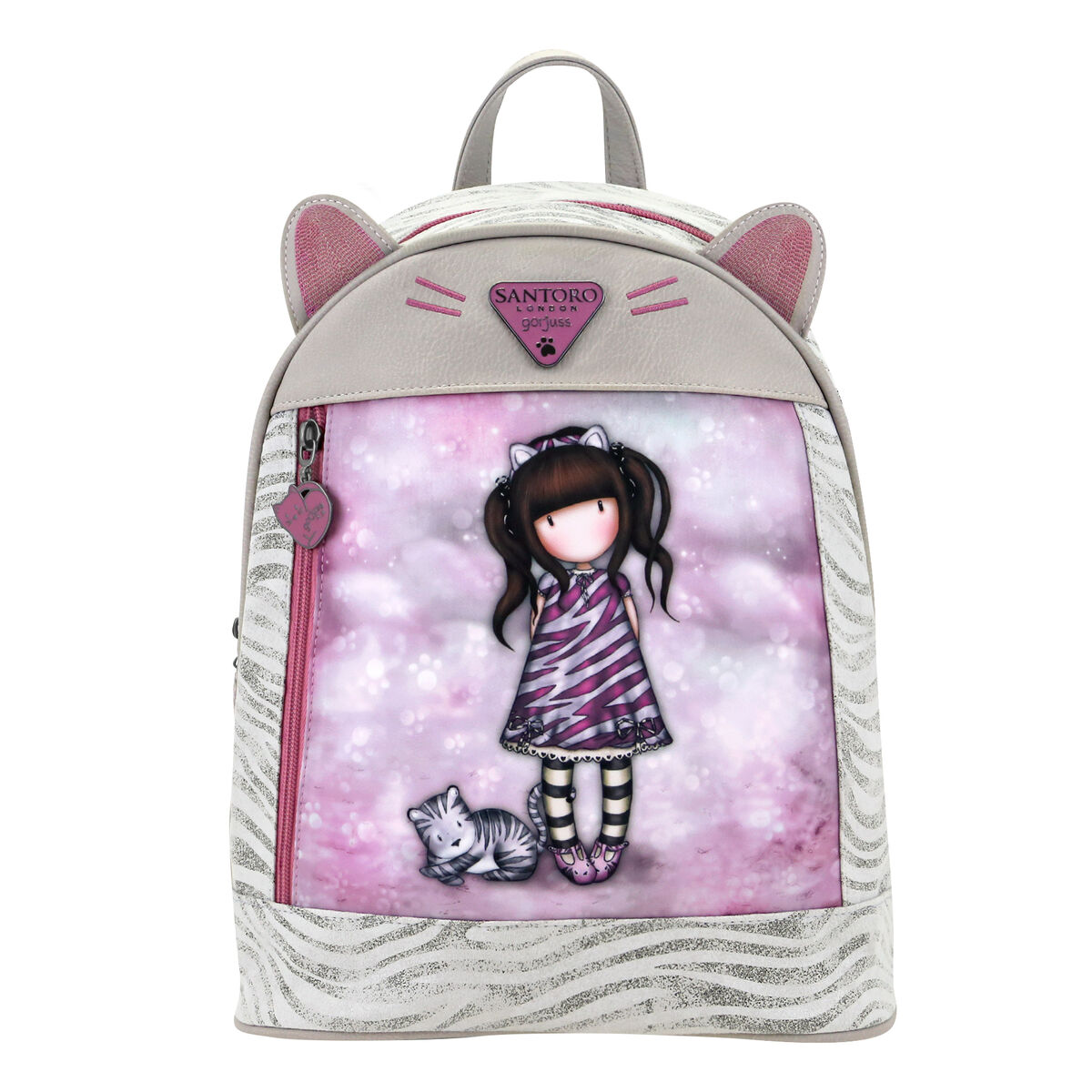 Ryggsäck Casual Gorjuss Ruby wild Grå (25,5 x 31 x 10 cm) - 5