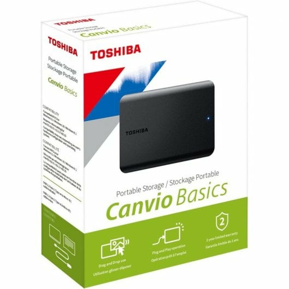 Extern Hårddisk Toshiba 2 TB - 5