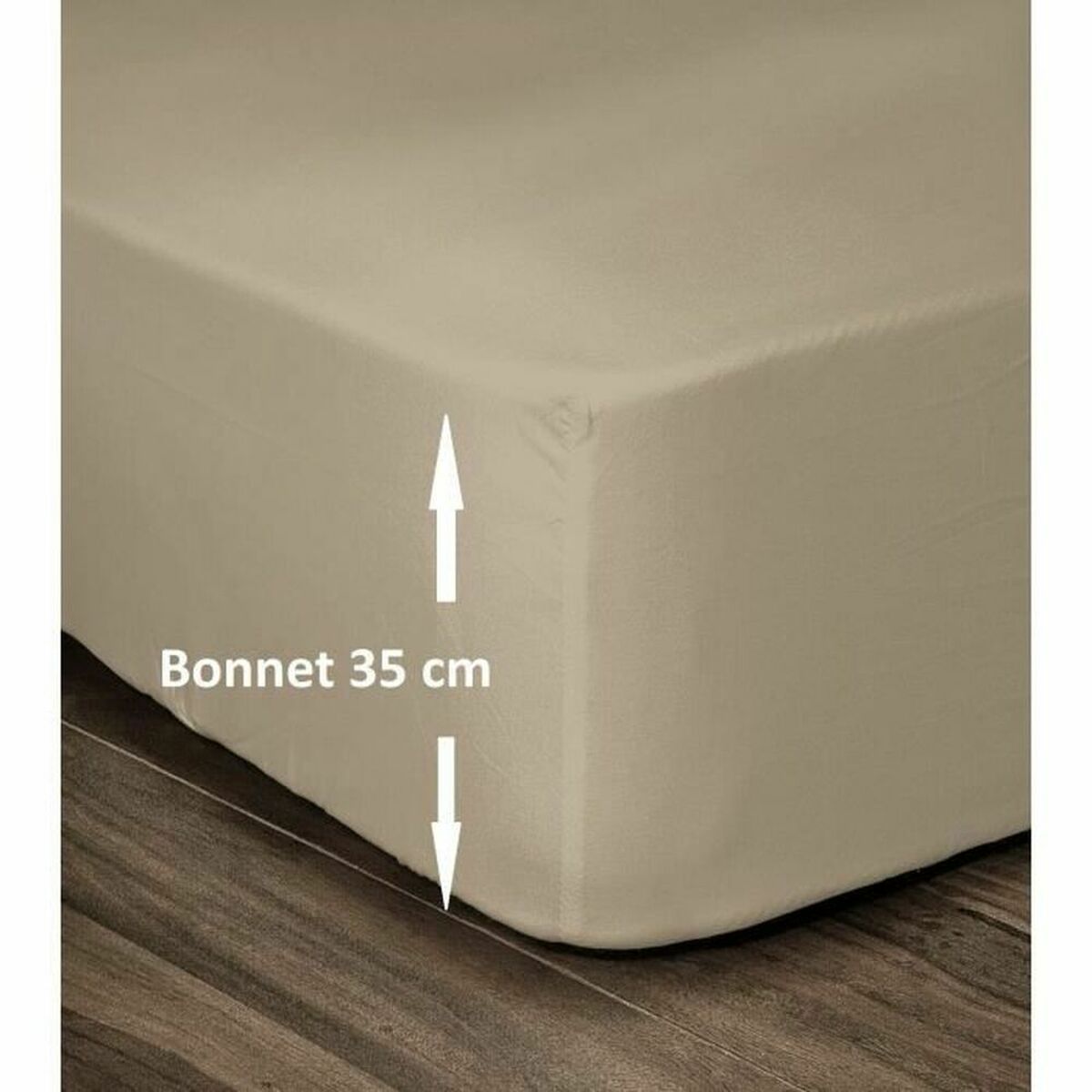 Underlakan Lovely Home Beige Dubbelsäng 140 x 190 cm - 2