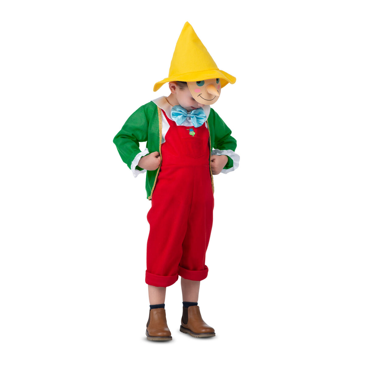 Maskeraddräkt vuxna My Other Me Pinocchio Röd Grön - 5