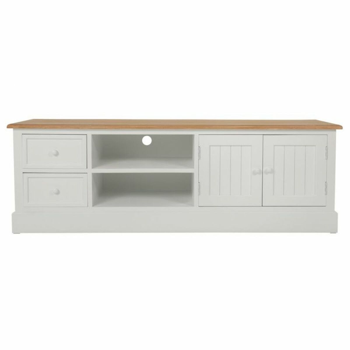 Flerfunktionslådor Alexandra House Living Vit Naturell Paulowniaträ Trä MDF 45 x 50 x 150 cm - 3