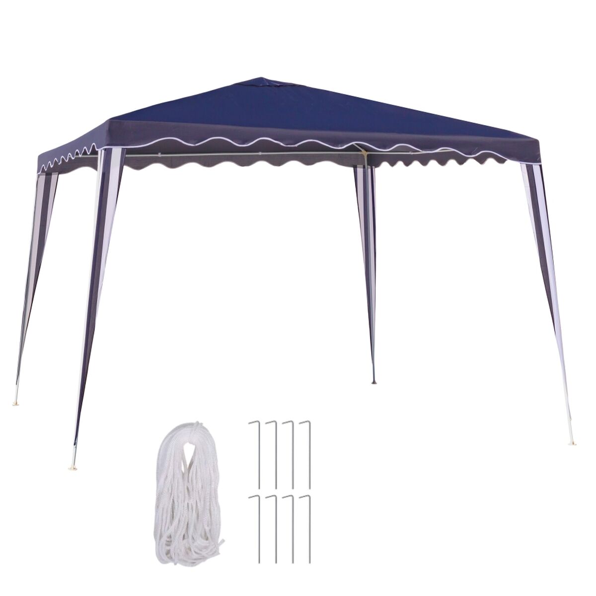 Pergola Gazebo Polyester Stål 300 x 300 x 245 cm - 2