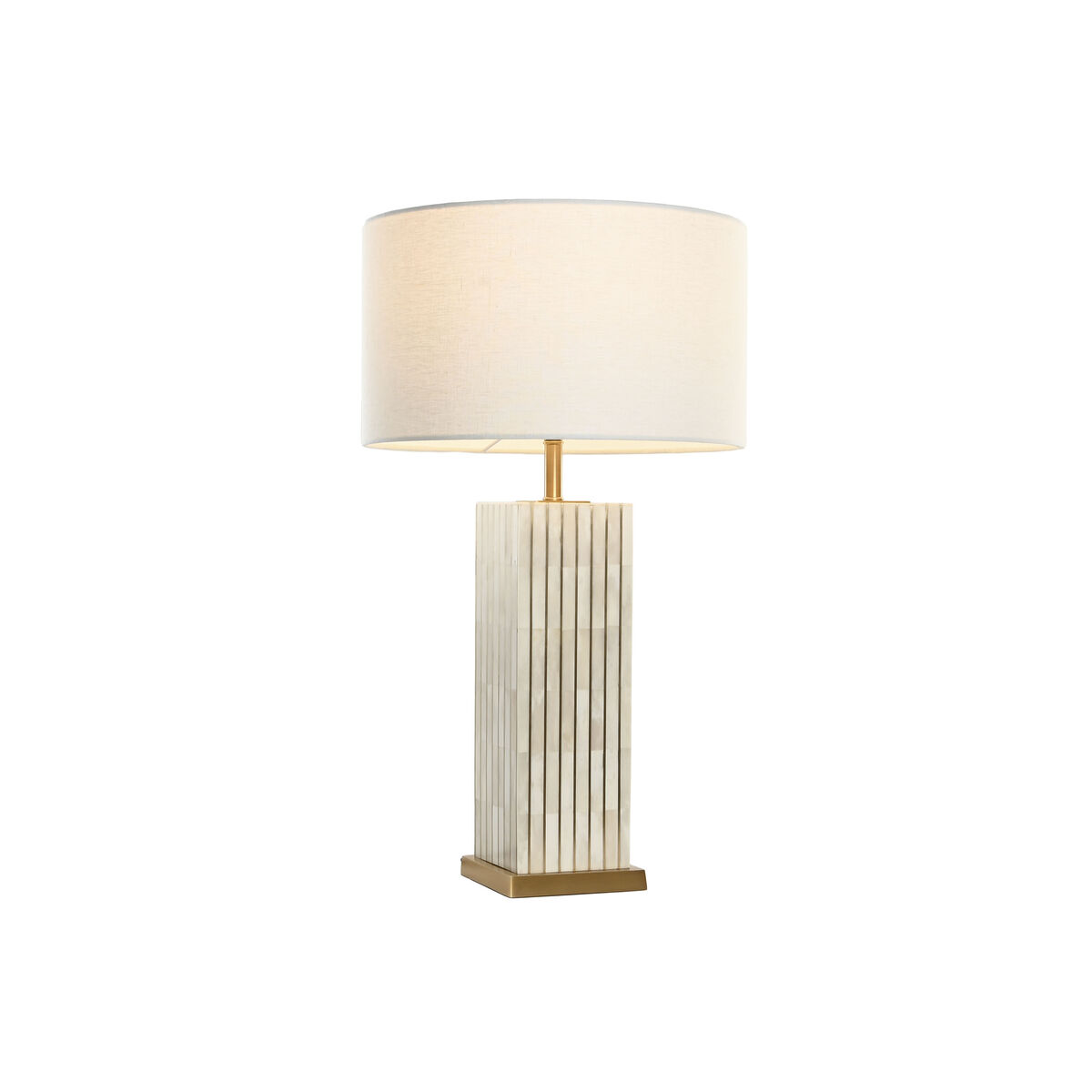 Bordslampa Home ESPRIT Beige Gyllene 50 W 220 V - 2