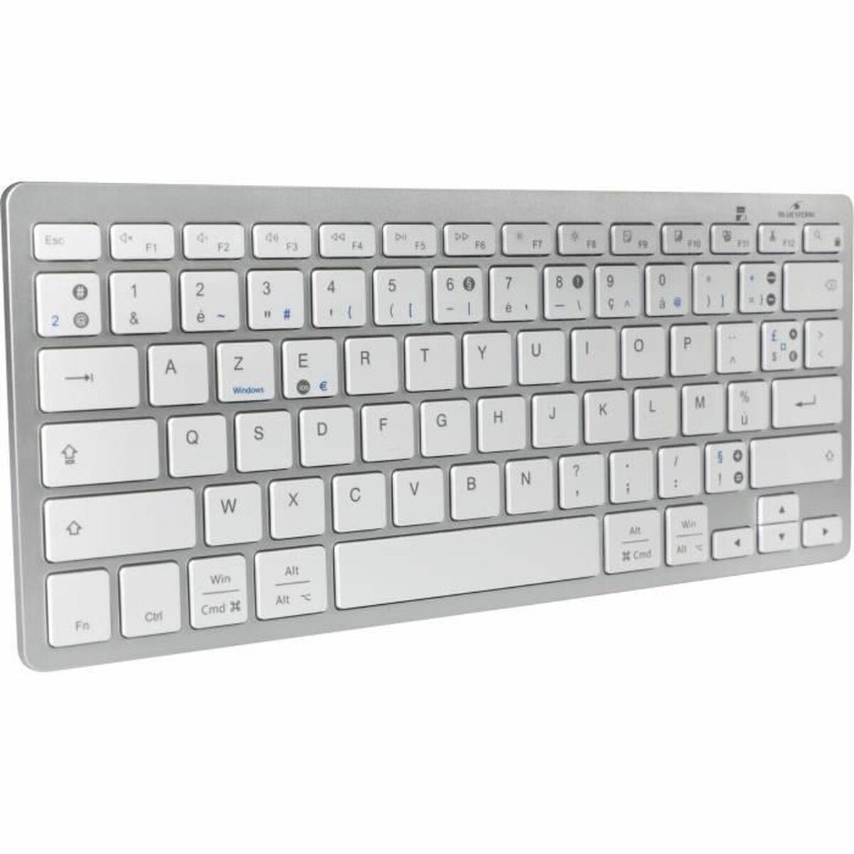 Bluetooth Tangentbord Bluestork KB-MINI-PC-MAC/FR Azerty Franska Vit - 2