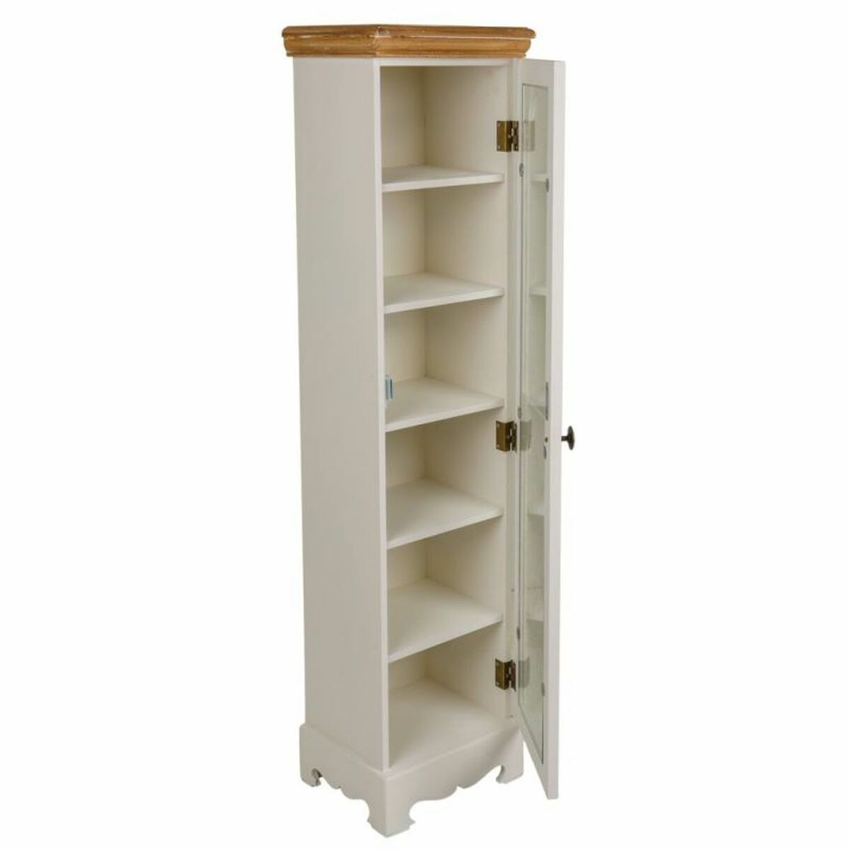 Skåp Alexandra House Living Vit Naturell furuträ Trä MDF 20 x 98 x 24 cm - 3