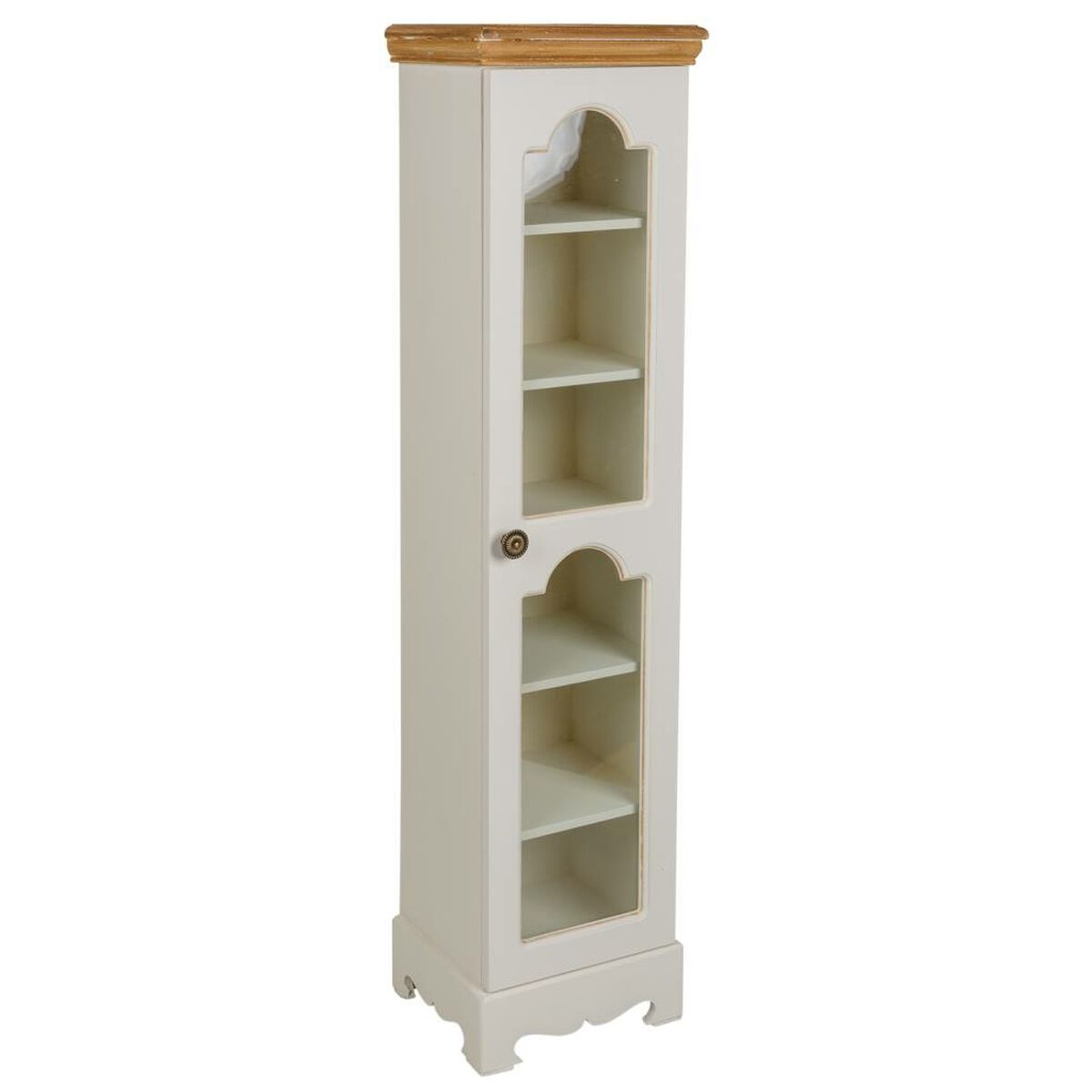 Skåp Alexandra House Living Vit Naturell furuträ Trä MDF 20 x 98 x 24 cm