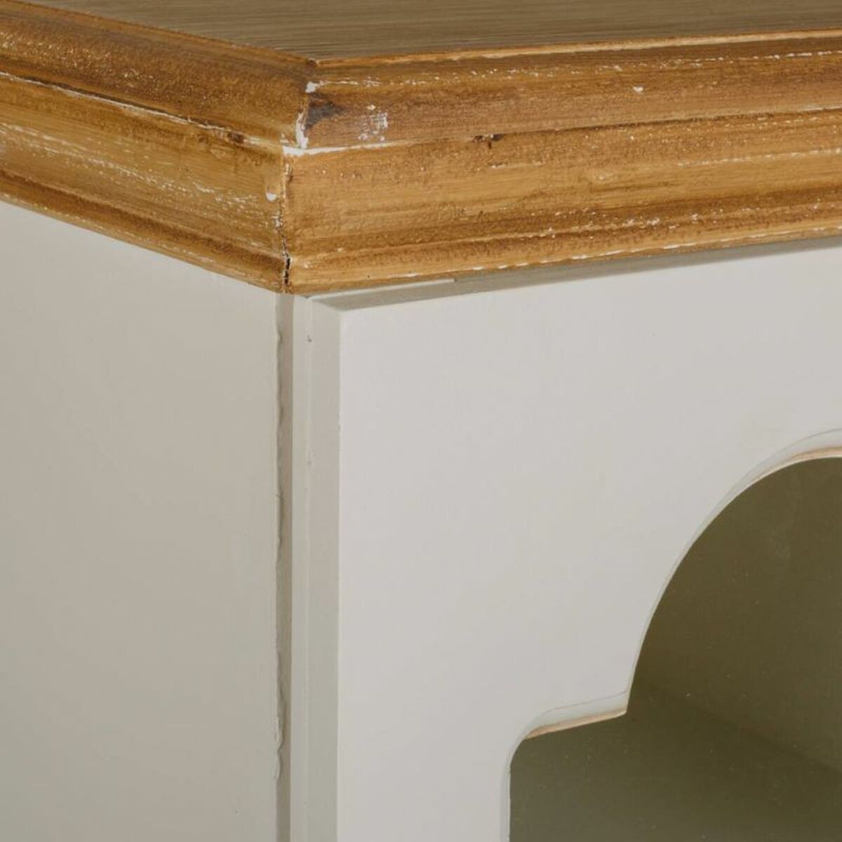 Skåp Alexandra House Living Vit Naturell furuträ Trä MDF 20 x 98 x 24 cm - 4