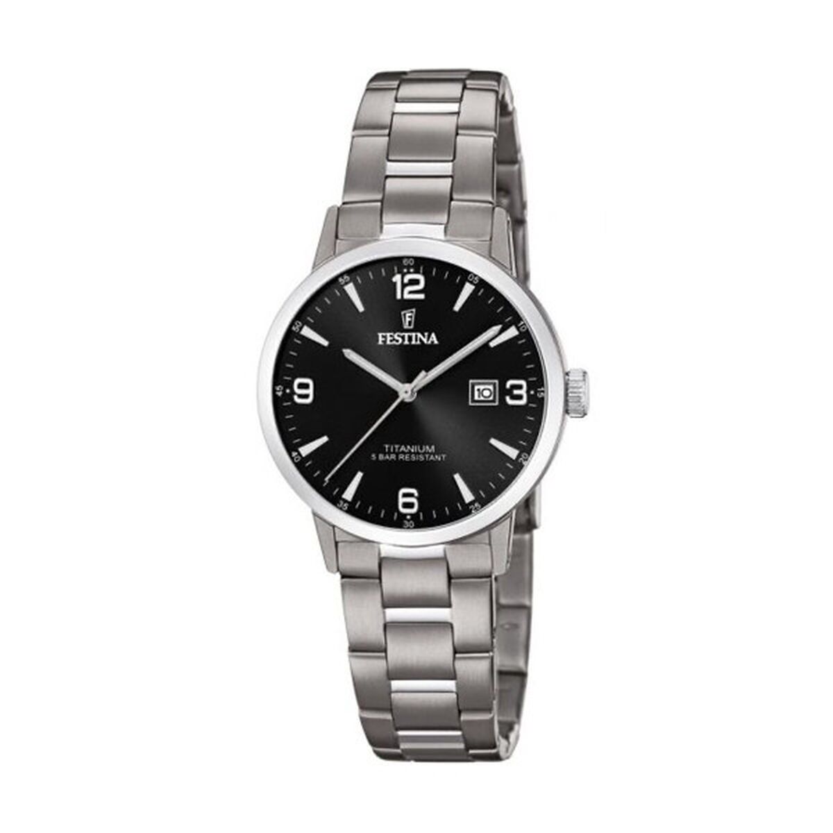 Herrklocka Festina F20436/3 Svart Silvrig