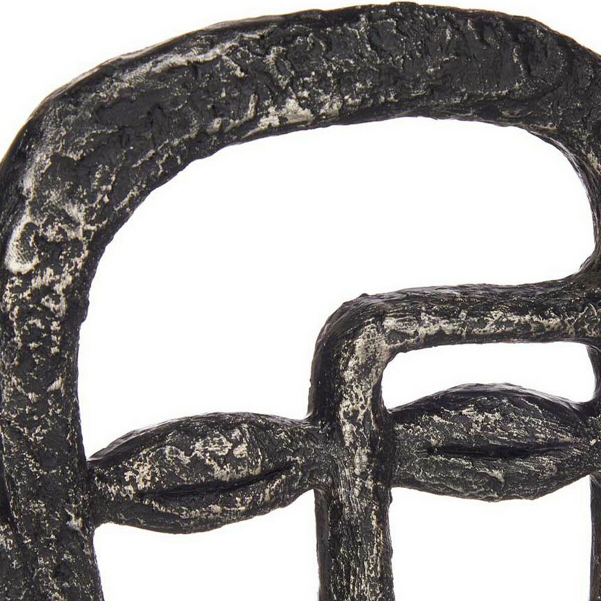 Prydnadsfigur Ansikte Svart Polyresin (19,5 x 38 x 10,5 cm) - 4