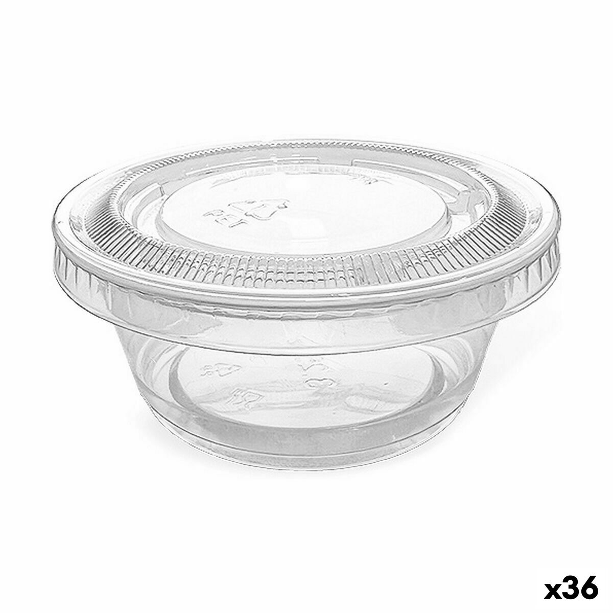 Set med återanvändbara skålar Algon Såser 10 Delar Plast 100 ml (36 antal)