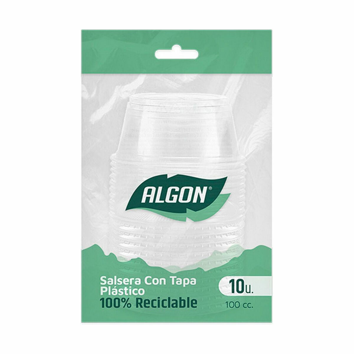 Set med återanvändbara skålar Algon Såser 10 Delar Plast 100 ml (36 antal) - 2