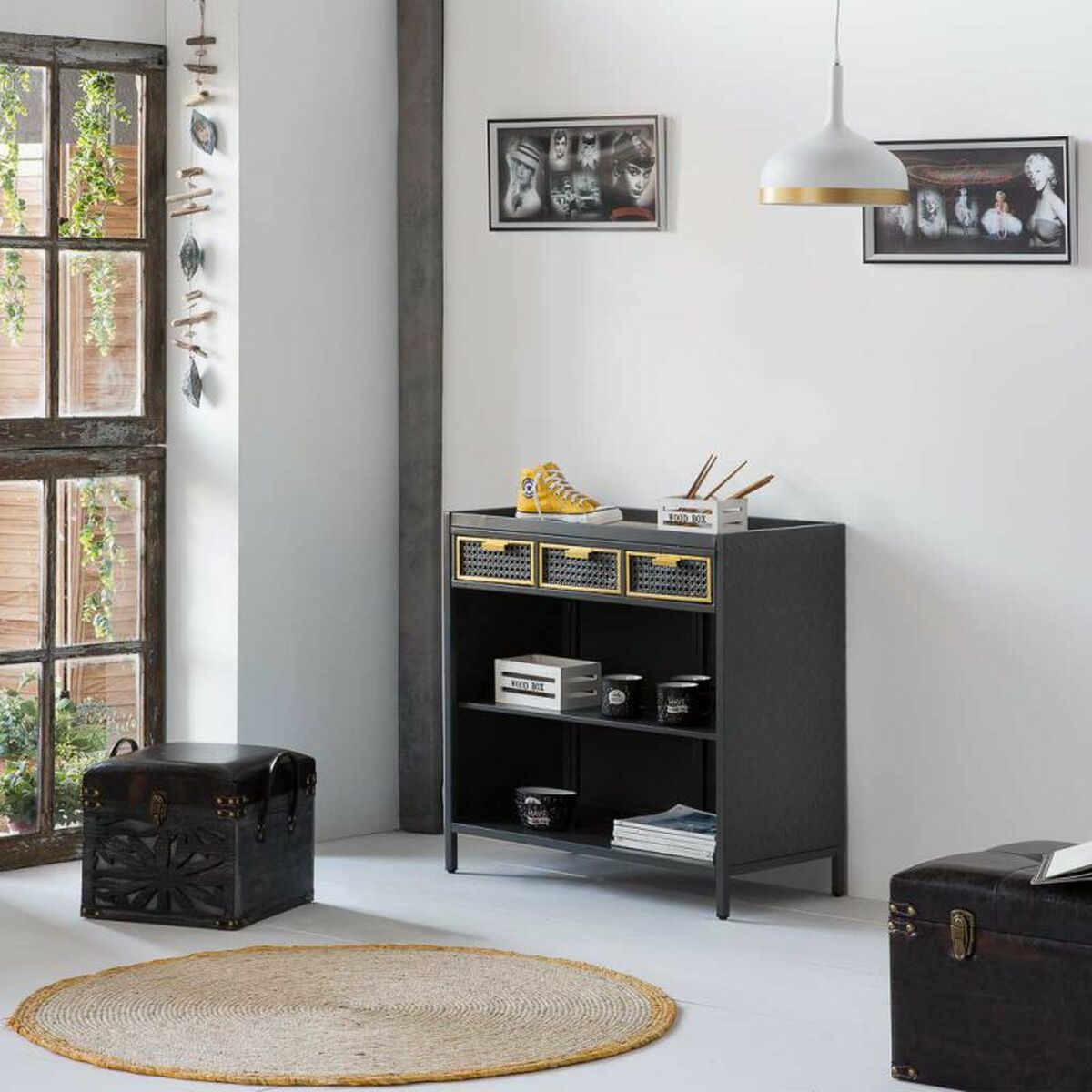 Tavla 3D Alexandra House Living Glas Plast 53 x 2 x 26 cm 3 Delar - 3