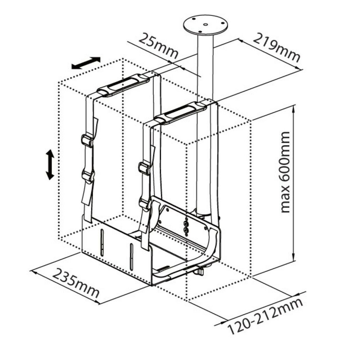 CPU-ställ Techly 102246 - 2