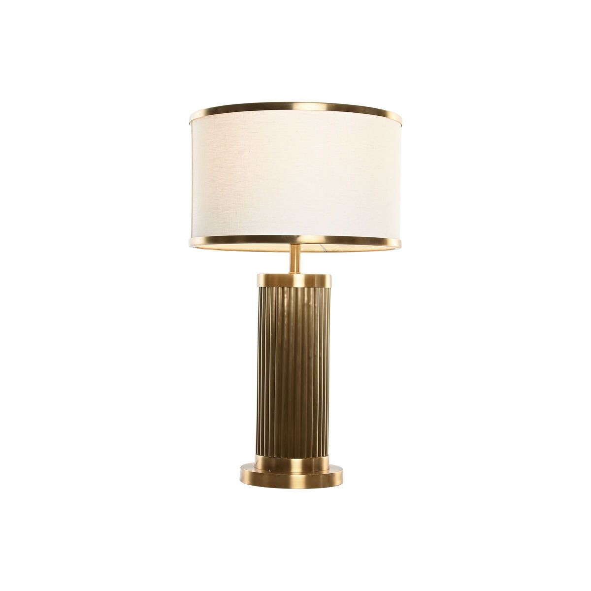 Bordslampa Home ESPRIT Vit Gyllene 50 W 220 V - 2