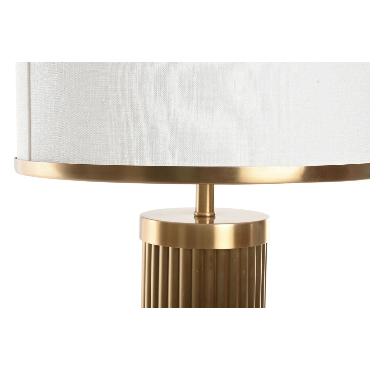 Bordslampa Home ESPRIT Vit Gyllene 50 W 220 V - 3