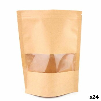 Set med återanvändningsbara livsmedelspåsar Algon Hermetisk stängning 20 x 30 x 5 cm (24 antal)