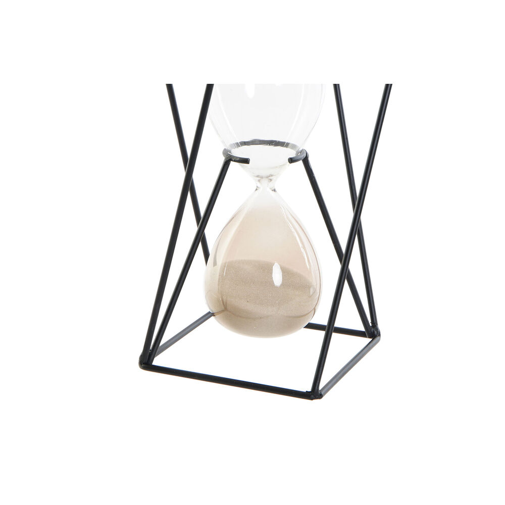 Timglas DKD Home Decor Svart Ambra Terrakota n 14 x 14 x 19 cm - 2