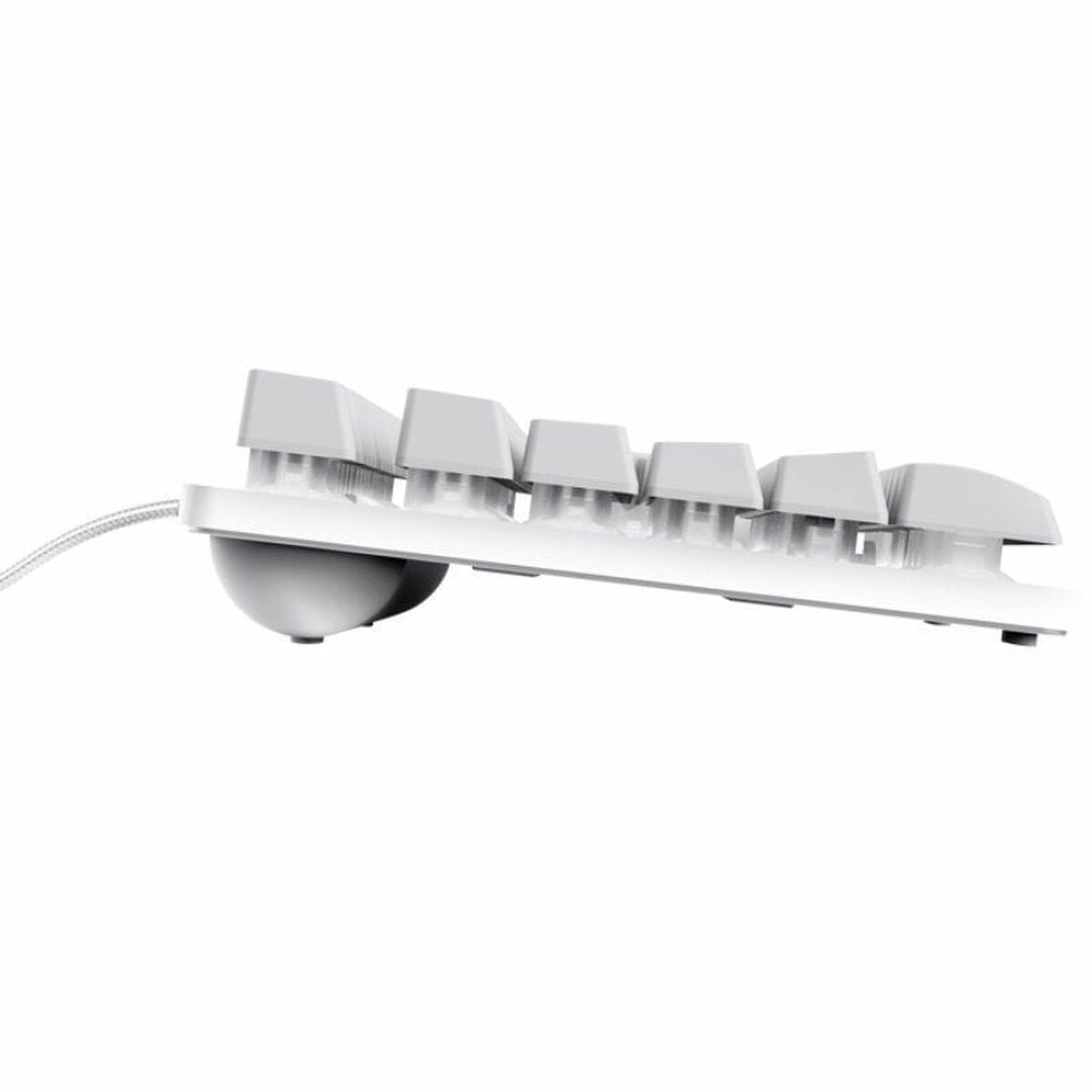 Gaming Tangentbord/ OR: Speltangentbord Trust GXT 833W Vit Qwerty Spanska QWERTY - 3