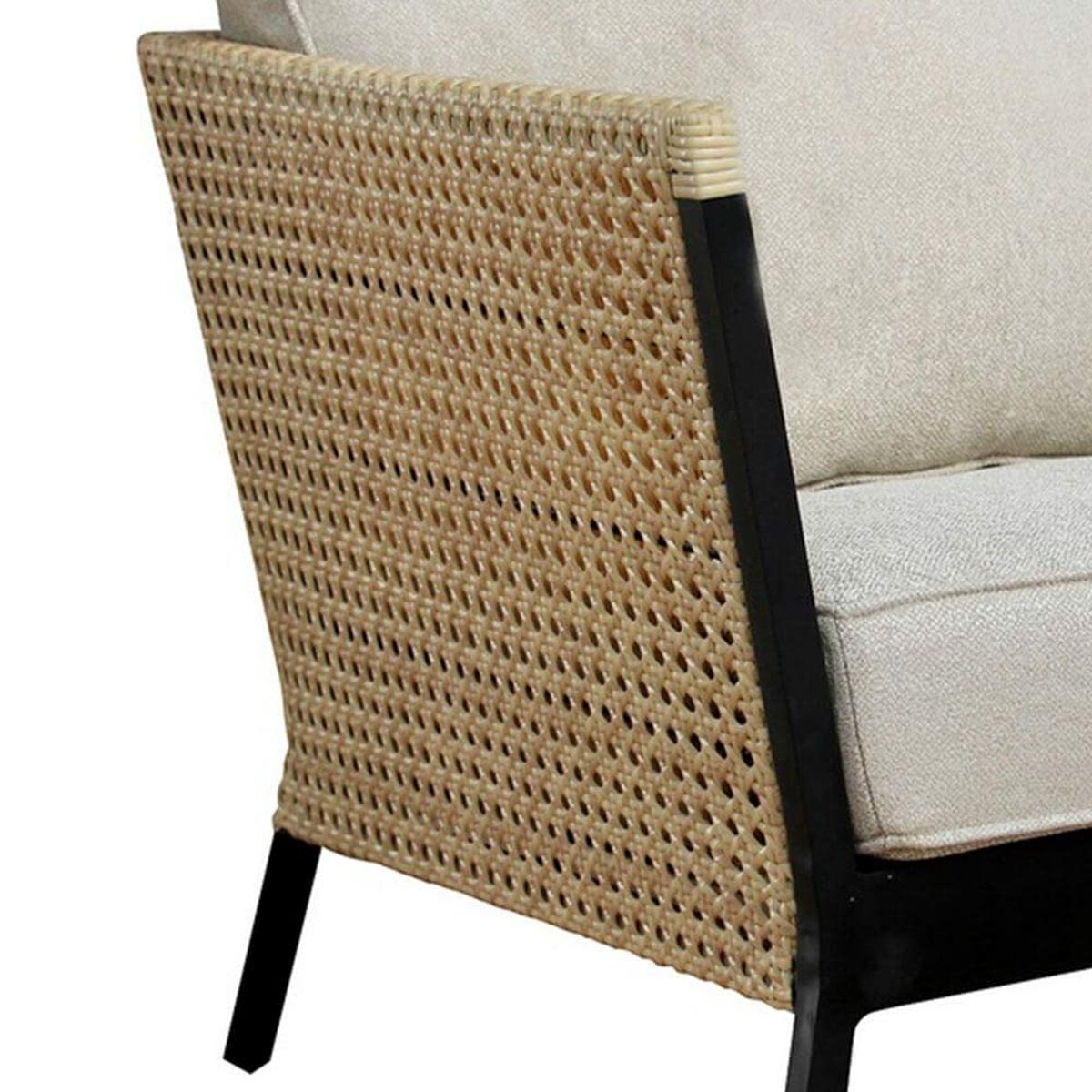 Trädgårdssoffa Niva Svart Aluminium 81 x 81 x 72,5 cm - 4