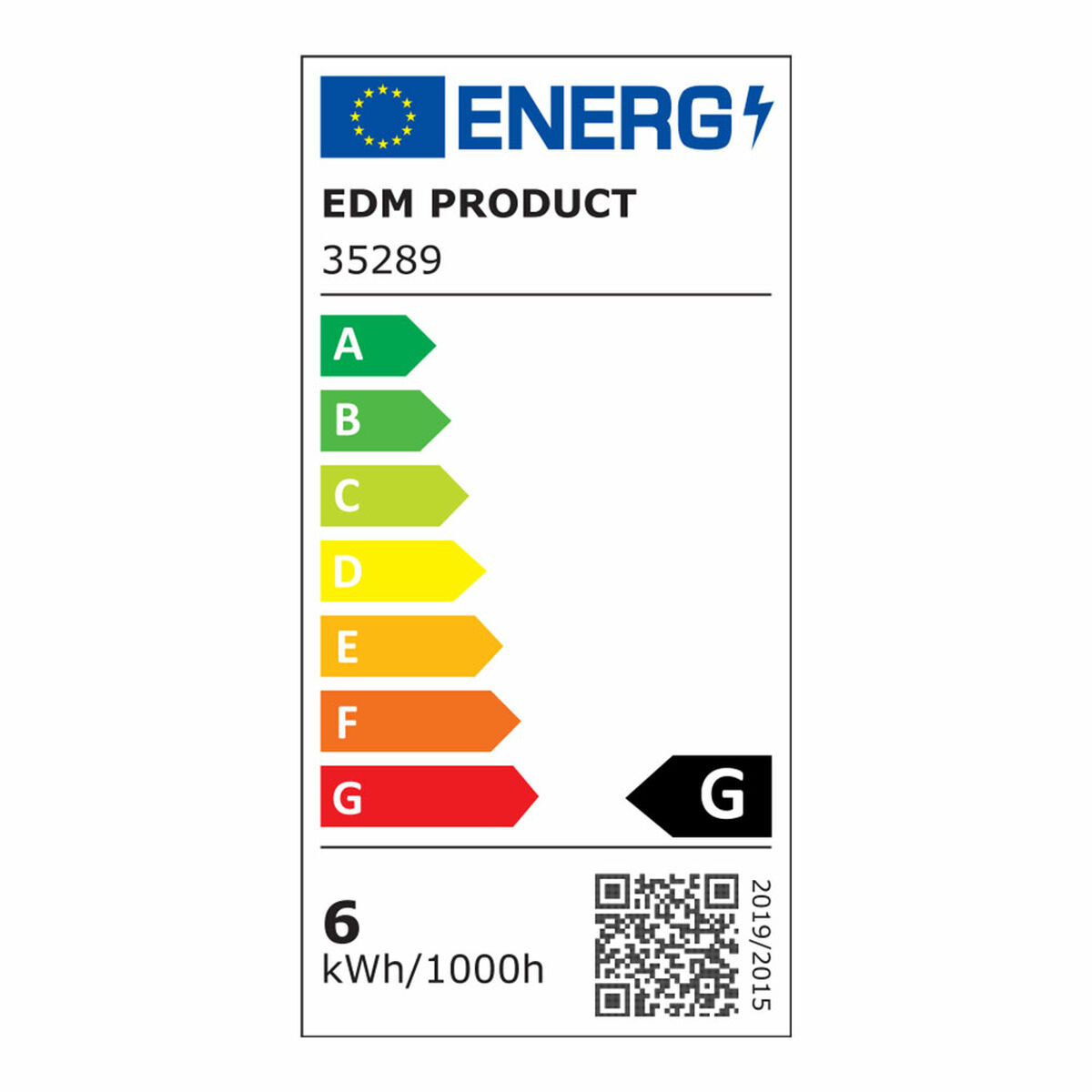 LED-lampa EDM Justerbart G 6 W GU10 480 Lm Ø 5 x 5,5 cm (3200 K) - 4