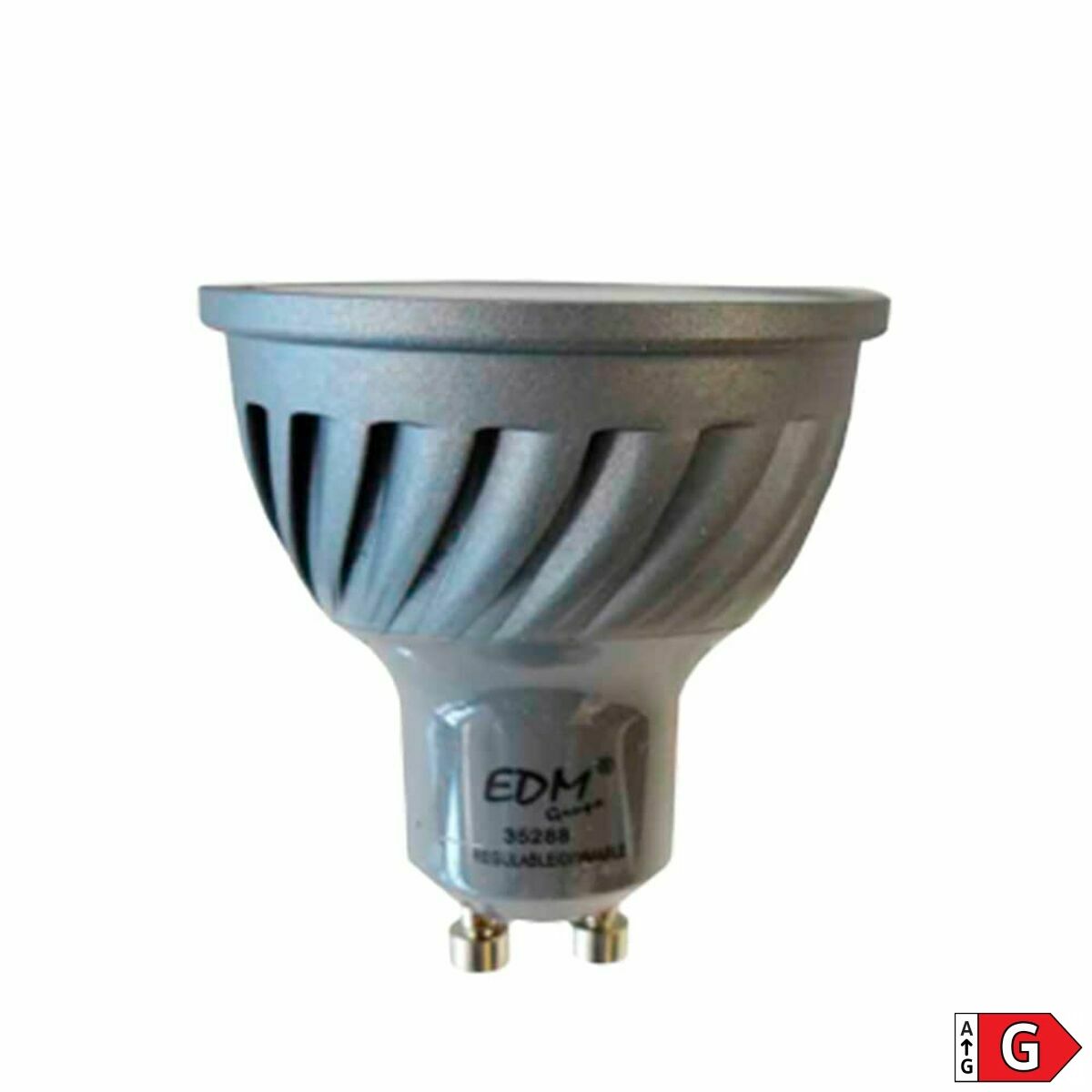 LED-lampa EDM Justerbart G 6 W GU10 480 Lm Ø 5 x 5,5 cm (3200 K) - 2