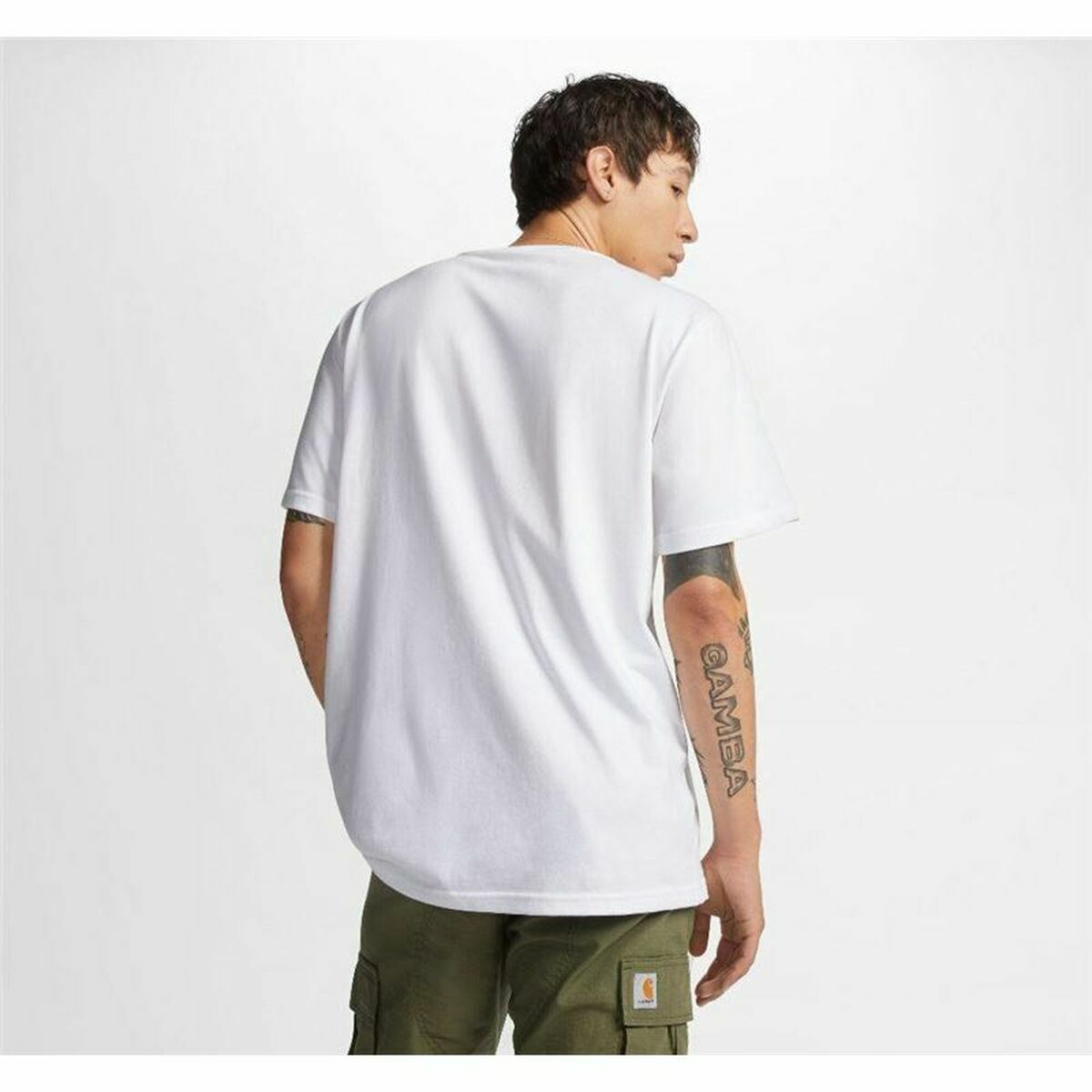 T-shirt med kortärm Herr Converse Mirror Vit - 2