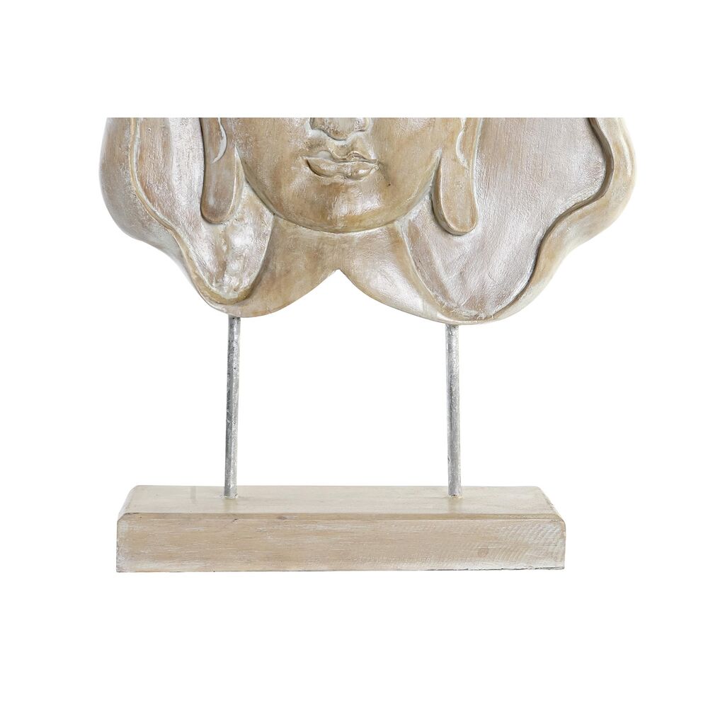 Prydnadsfigur DKD Home Decor 36 x 11 x 63 cm Naturell Buddha Avskalad - 3