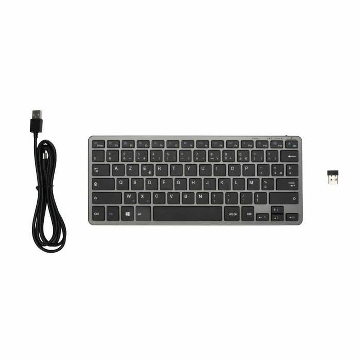 Tangentbord Bluestork Azerty Franska Svart - 2