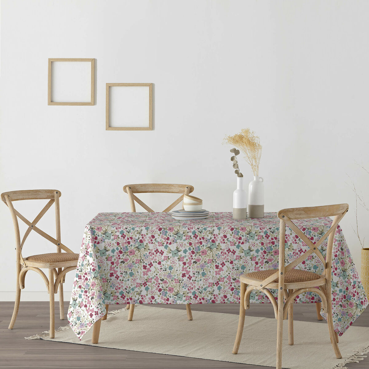 Fläckresistent bordsduk Belum 0120-52 Multicolour 180 x 180 cm Virágok - 3